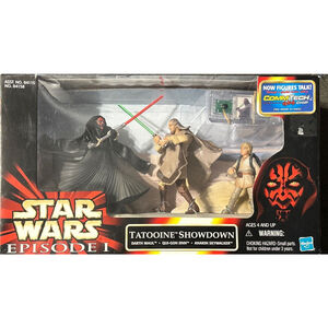 Star Wars Episode 1 1998 Darth Maul Qui-Gon Ani Tatooine Showdown 3 Figure Set